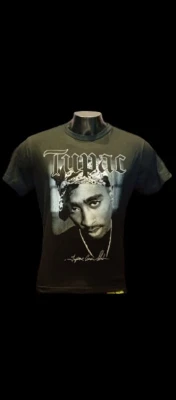 REMERA - TUPAC - HOMBRE - NEGRO