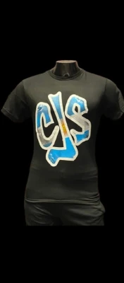 REMERA - CJS ARGENTINA - HOMBRE - NEGRO