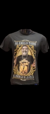 REMERA - DIEGO PERON  - HOMBRE - NEGRO