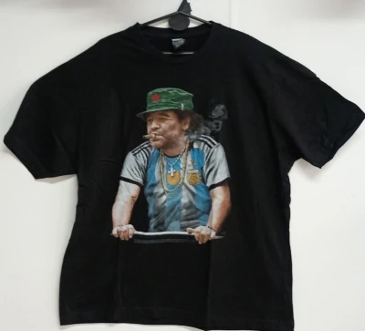 REMERA - MARADONA ESTRELLA  - HOMBRE - NEGRO