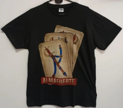 REMERA - CARTA ALMAFUERTE - HOMBRE - NEGRO