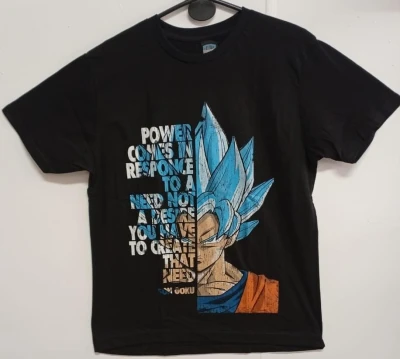 REMERA - GOKU POWER - HOMBRE - NEGRO
