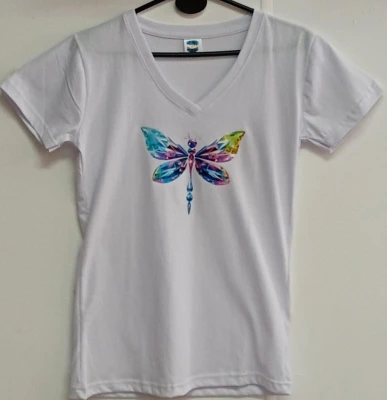 REMERA - MARIPOSA - MUJER - BLANCO