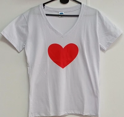 REMERA - CORAZON - MUJER - BLANCO