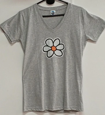 REMERA - FLOR - MUJER - GRIS