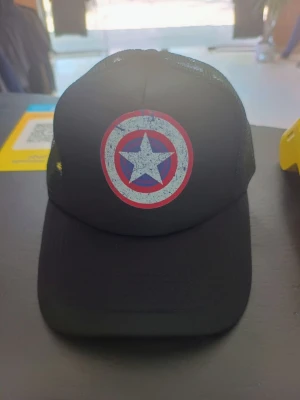GORRA CAPITAN AMERICA-UNISEX-NEGRO