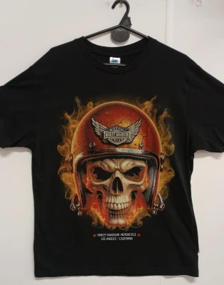 REMERA - CALAVERA MOTOR  - HOMBRE - NEGRO