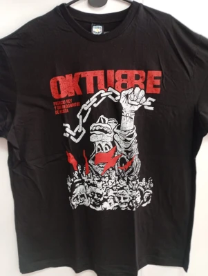 REMERA - OKTUBRE - HOMBRE - NEGRO