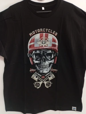 REMERA - MOTORCYCLES - HOMBRE - NEGRO