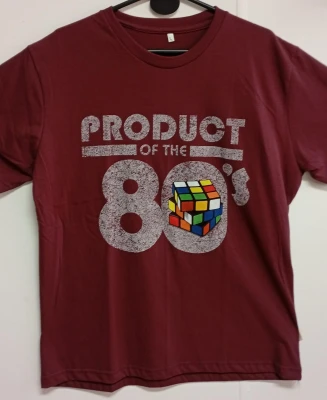 REMERA - 80 CUBO RUBIC - HOMBRE - BORDO