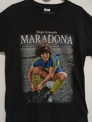 REMERA - MARADONA BOCA - HOMBRE - NEGRO