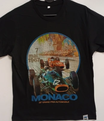 REMERA - MONACO - HOMBRE - NEGRO
