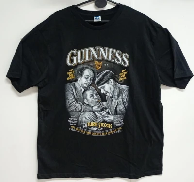 REMERA -  TRES CHIFLADOS GUINNESS - HOMBRE - NEGRO
