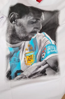 REMERA - MESSI 1 - HOMBRE - BLANCO