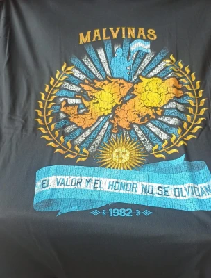 BUZO - MALVINAS el valor y el honor no se olvida - HOMBRE - NEGRO