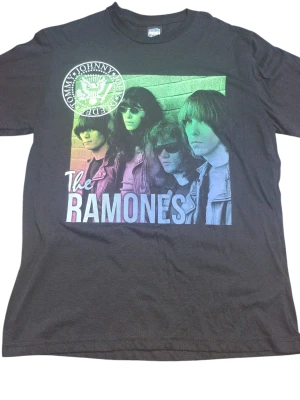 REMERA - RAMONES BANDA COLOR  - HOMBRE - NEGRO