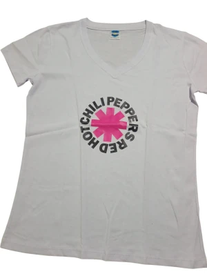REMERA - RED HOT CHILI PEPPERS  - MUJER - BLANCO