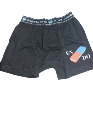 BOXER ENGOMADO - HOMBRE - NEGRO
