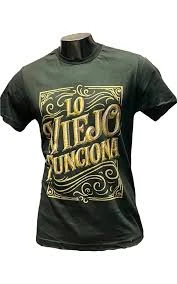 REMERA - LO VIEJO FUNCIONA CAMIONETA - HOMBRE - VERDE